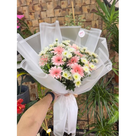 GERBERA - PAPATYA BUKETİ